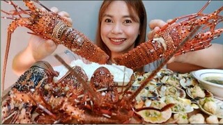 LOBSTER AND SCALLOPS MUKBANG