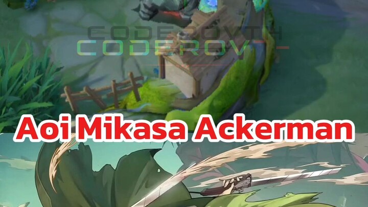 ROV : รีวิวสกินใหม่ Aoi Mikasa Ackerman