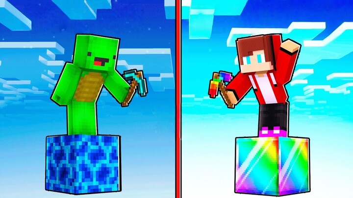 ماينكرافت: جزيرة الهواء المصنوعة من مكعبات البرق الخاصة بماغي مقابل جزيرة الهواء المصنوعة من مكعبات 