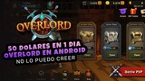 OVERLORD MOBILE NFT 50$ en 1 DIA | Gameplay del nuevo juego NFT de OVERLORD OLV + LORD