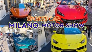 MCLAREN 720s,LAMBORGHINI HURACAN SPYDER,FERRARI PORTOFINO M,ALFA ROMEO GIULIA GTAm  MOTOR SHOW