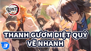 Masterclass Vẽ tranh thần tốc- Hashira | Quy trình vẽ | Thanh gươm diệt quỷ_3