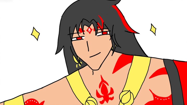 Ashura is a burly man