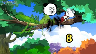 螳螂擅长近身攻击，铁喙鸟擅长高处偷袭