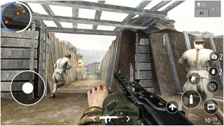 World War 2 Shooter offline Android Gameplay (Mobile Gameplay, Android, iOS, 4K, 60FPS)