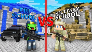Mikey FBI School vs JJ MILITARY School in Minecraft (Maizen)