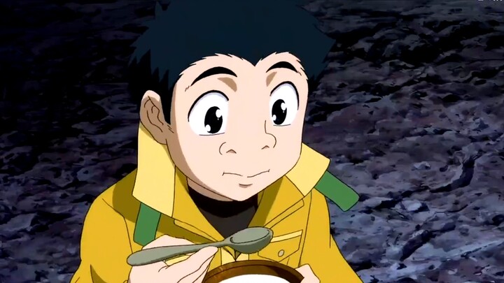 A Lu, a rice eater, eats a bowl of rice just by looking at the grilled fish