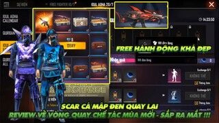 Free Fire| Scar cá mập đen quay lại - Review vòng quay chế tác mùa mới sắp ra mắt