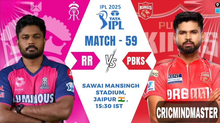 RR vs PBKS, Rajasthan Royals vs Punjab Kings 59th IPL Match , IPL 2025