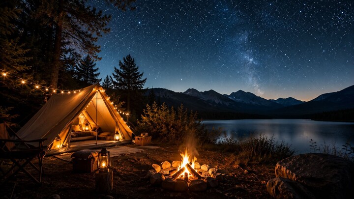 Tonight, let the fire keep you company. 🔥🌲