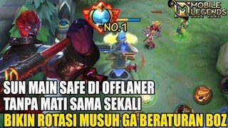 Sun goldaner terbaik asal main safe 1 vs 2 di lane bakal merepotkan di midgame