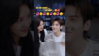 she only makes his smile🥰💗love is panacea #luoyunxi#zhangruonan#cdrama#shorts