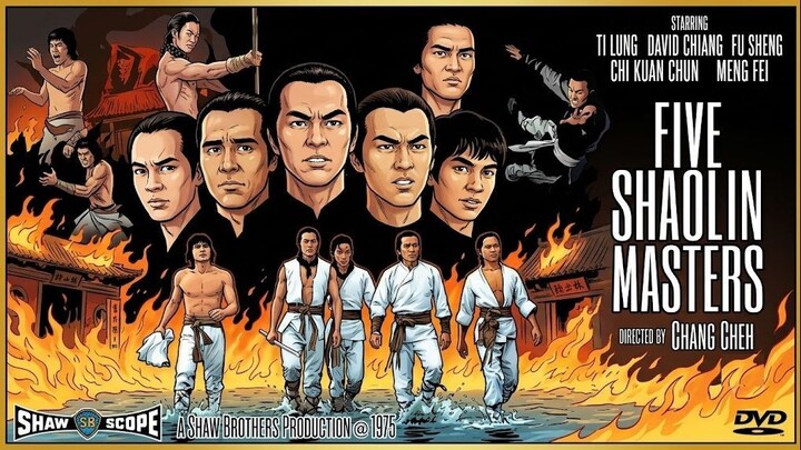 FIVE SHAOLIN MASTERS ⚜️ TAGALOG DUBBED ⚜️ FULL MOVIE