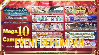 Update Buat 4 Bulan Ke Depan! DanMachi FES 2019 & DanMachi Season 2 Event | DanMachi Memoria Freese