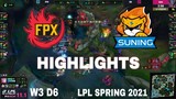 Highlight FPX vs SN All Game LPL Mùa Xuân 2021 | LPL Spring 2021 | FunPlus Phoenix vs Suning