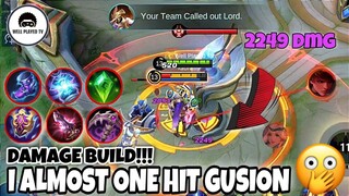 I Almost One Hit a Full HP Gusion with my Ultimate | Gatotkaca Damage Build