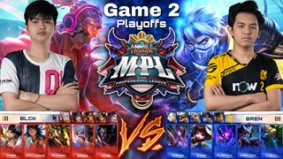 BREN vs BLCK [Game 2 Bo5] | (FILIPINO) MPL-PH S7 Playoffs Day 2 |  MLBB