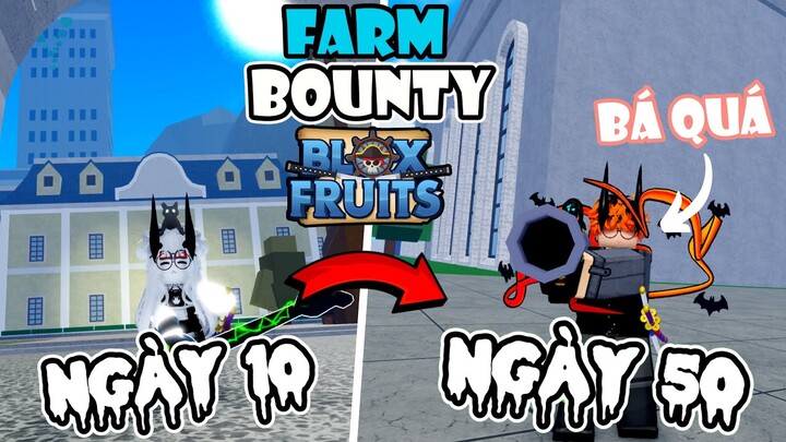 Từ Ngày 10 - Ngày 50 Săn Lên 30M Combo Súng+... Siêu bá!! | Blox Fruit