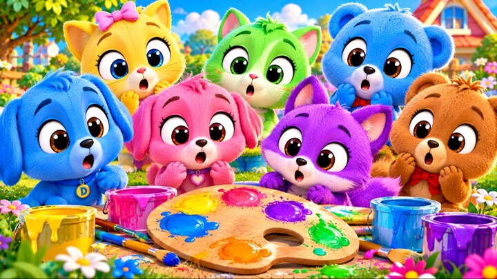 🎨😱 QUEM TROCOU AS CORES DA TURMINHA? 🌈🐶🐱 | MÚSICA INFANTIL | TURMINHA DO BARULHO 🎵