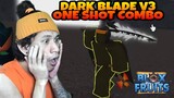 Dark Blade V3 One Shot Combo In Blox Fruits |  How To Obtain Dark Blade V3 | Roblox