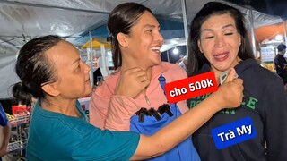 Người đẹp Trà My ghé thăm DIVA Cát Thy Bánh tráng trộn