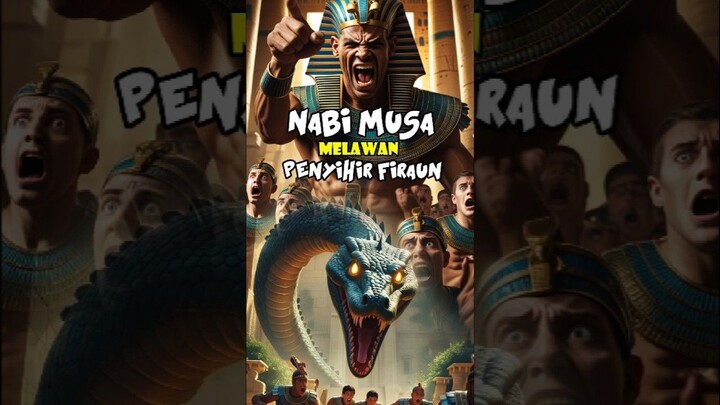 KISAH NABI MUSA MELAWAN PENYIHIR FIRAUN #shortvideo #feedshorts #youtubeshort