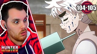 King x Komugi | Hunter x Hunter Episode 104 and 105 REACTION + REVIEW