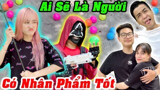 Trò Chơi Con Mực Đánh Banh Nhân Phẩm | SQUID GAME Ngoài Đời Thực | Vê Vê Channel