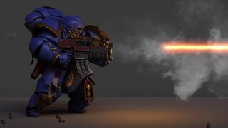 【Warhammer 40k】การทดสอบเครื่องมือแอนิเมชั่น MZ สำหรับการวิ่งและการยิง/การต่อสู้แบบรัสเซีย