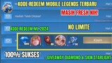 UPDATE!? KODE REDEEM ML TERBARU KODE REDEEM MOBILE LEGENDS HARI INI REDEEMCODE ML JUNI 2024