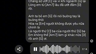 Anh ta bỏ e rồi 😔