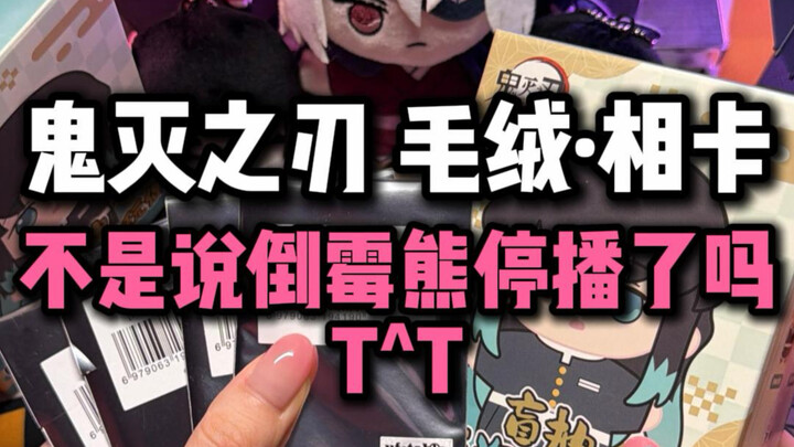 Didn’t they say “Disaster Bear” was canceled? Hahaha… While unpacking my Demon Slayer haul—Tomioka G