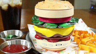 Damn it! With modern technology, this is the burger that humans eat after a hangover? [Creative stop