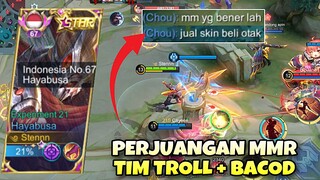 3K MATCH HAYABUSA ! PERJUANGAN MMR TIM TROLL + BACOD ! Top Global Hayabusa