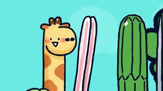 [Little Spear Zoo] Little turtle learns to jump with a parachute