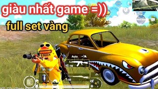 PUBG Mobile - Trải Nghiệm Full Set Vàng Chỉ Với 5000 UC | Khi Bạn Là Tâm Điểm Của Map