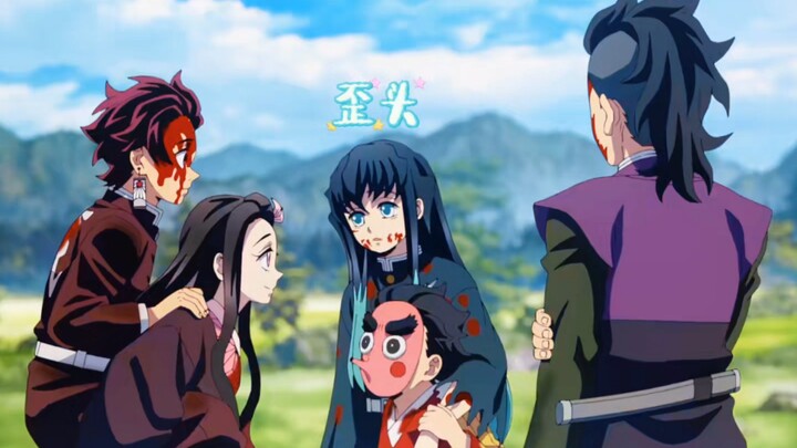 [Kimetsu no Yaiba] Nezuko meniru Tokitou dengan menggoyangkan kepala—dua malaikat kecil berusia 14 t