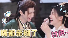 罗云熙你又占鹿鹿便宜!两个都张嘴吸唇了!导演都看呆,舍不得喊咔!