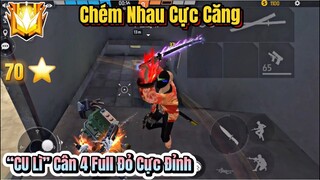 [Free Fire] Tử Chiến Rank Thách Đấu 70 Sao, Chém Nhau Như Samurai, CU LÌ Cân 4 Full Đỏ Cực Ảo !