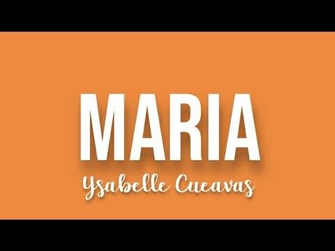 Ysabelle Cuevas - Maria / English Cover (Lyrics)