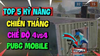 Top 5 kỹ năng quan trọng để chiến thắng chế độ 4vs 4 Team Deathmatch của PUBG Mobile