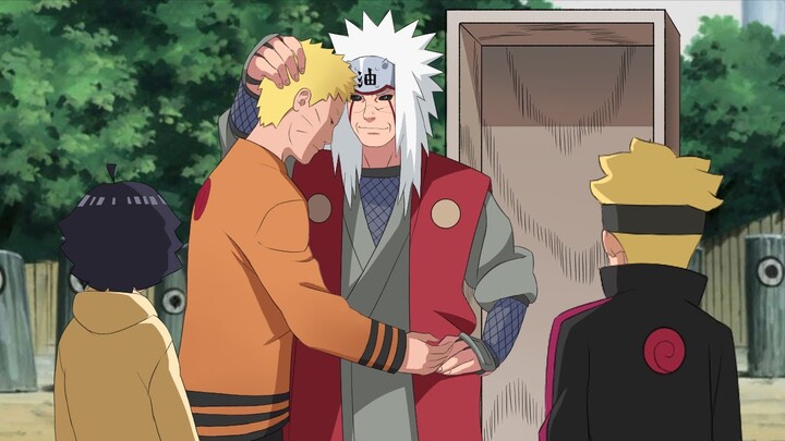 Jiraya gets revived to see Naruto, Boruto and Himawari | Naruto cries when he sees the pervy sage
