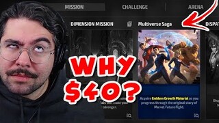 PLAYERS HAVE SPOKEN: $40 FOR CONTENT IS CRINGE - Marvel Future Fight