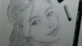 free hand sketch of Gabbi Garcia 😬 ( follow me on tiktok @art.of.jonh)🧞💖