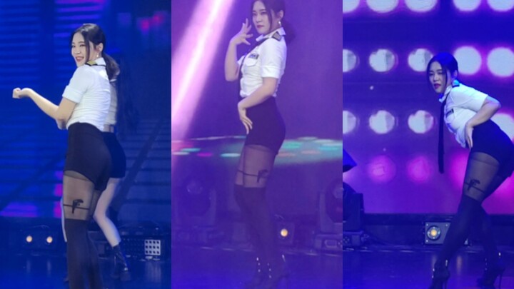 AOA-短发 惠晶位直拍｜女警出击！｜关于全组最矮踩细高跟路演这件事