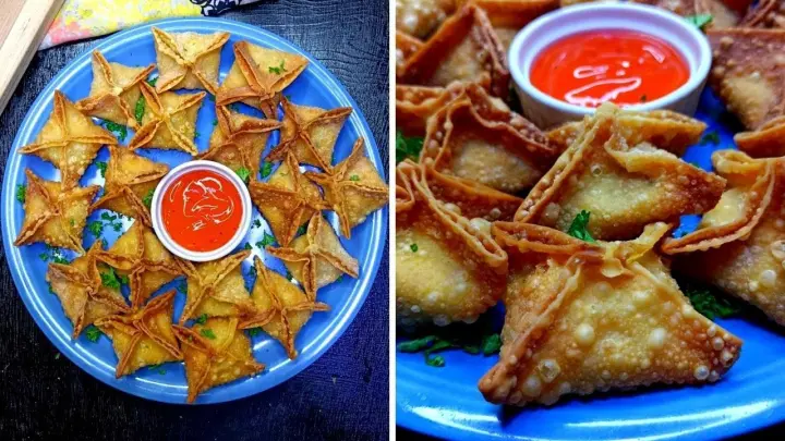 HOW TO MAKE TIKTOK CRAB RANGOON! YOU WON'T BELIEVE HOW EASY IT IS TO MAKE THIS DELICIOUS APPETIZER❗❗