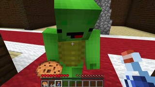 JJ and Mikey Secret Tiny House Battle in Minecraft - Maizen