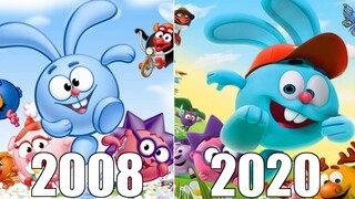 Эволюция серии игр Смешарики [2008-2020]