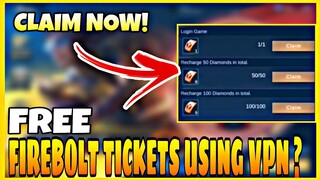 FREE FLARE UP TICKETS IN OTHER SERVER?? || FIREBOLT EVENT IN MOBILE LEGENDS BANG BANG
