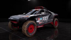 Car Audi RS Q E-tron in Dakar Desert Rally. Audi sport